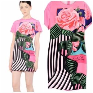 Mary Katrantzou rose printed dress US 8